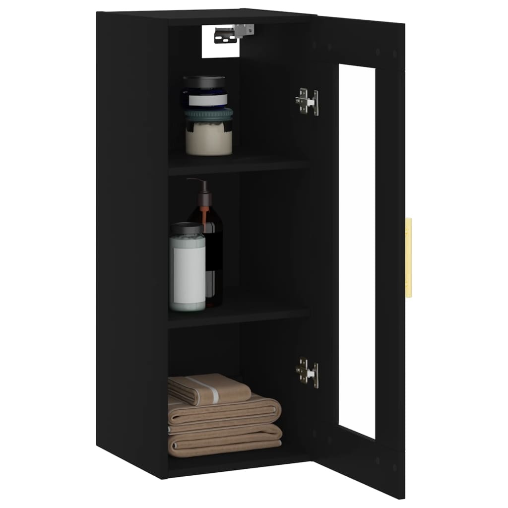 VidaXL Hangkast 34,5x34x90 cm zwart