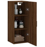 VidaXL Hangkast 34,5x34x90 cm bruin eikenkleur
