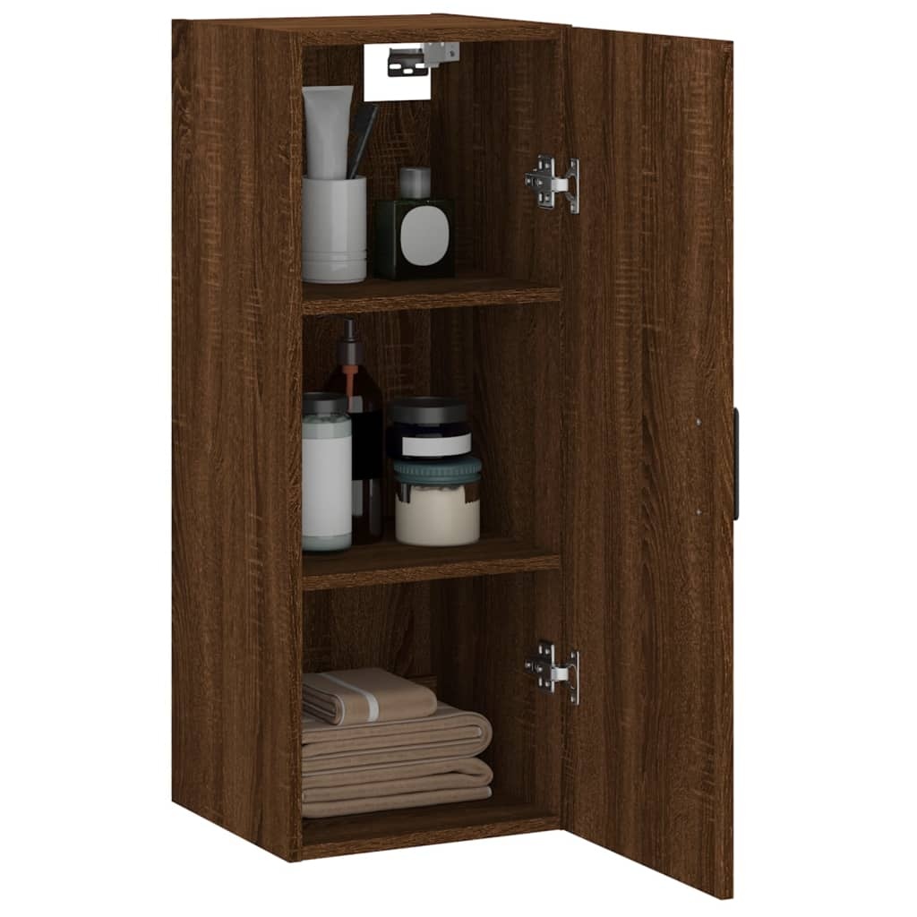 VidaXL Hangkast 34,5x34x90 cm bruin eikenkleur