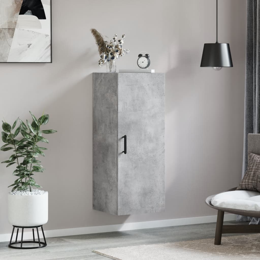 VidaXL Hangkast 34,5x34x90 cm betongrijs