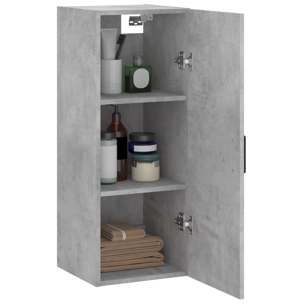 VidaXL Hangkast 34,5x34x90 cm betongrijs