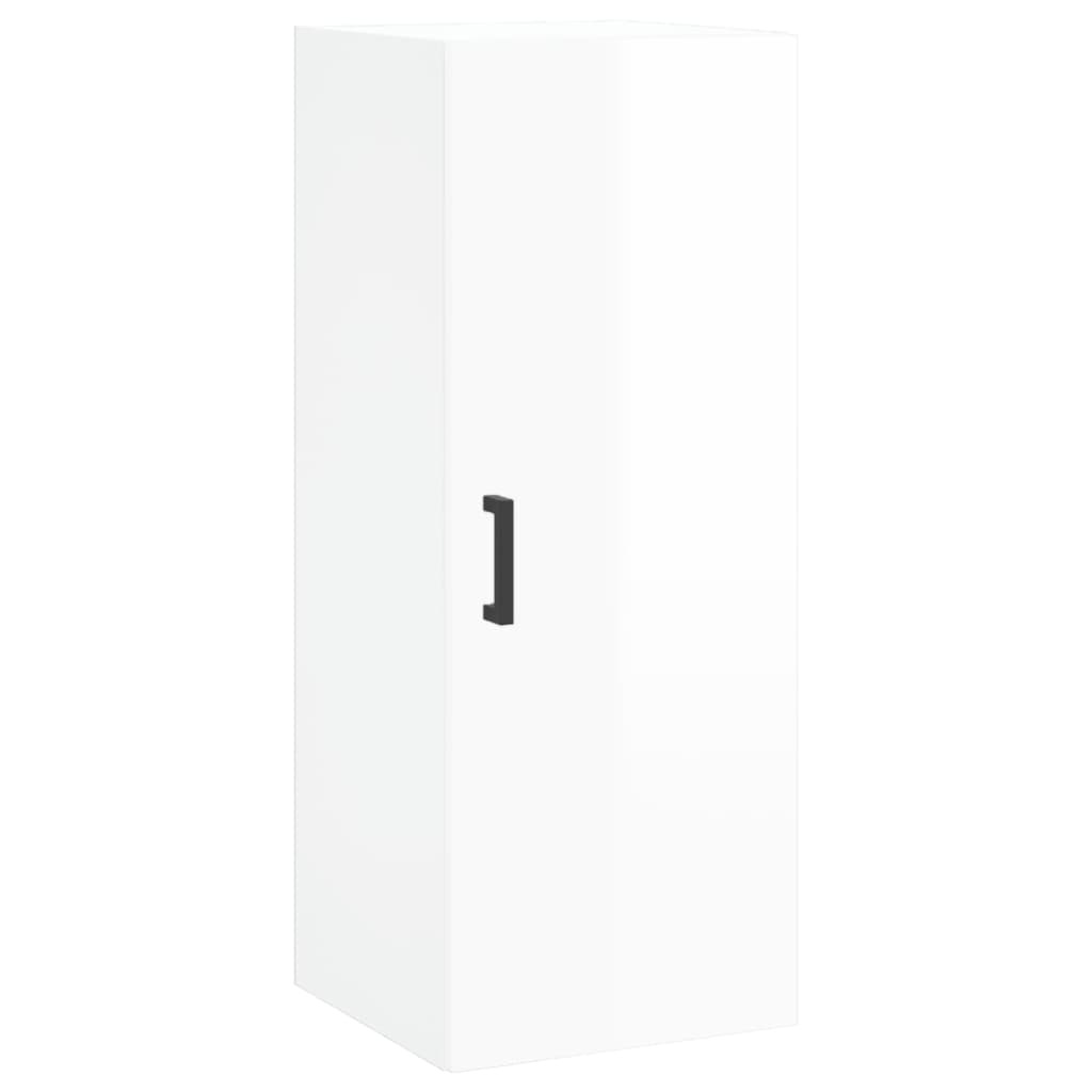 VidaXL Hangkast 34,5x34x90 cm hoogglans wit
