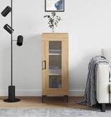 VidaXL Dressoir 34,5x34x90 cm bewerkt hout sonoma eiken