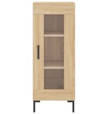 VidaXL Dressoir 34,5x34x90 cm bewerkt hout sonoma eiken