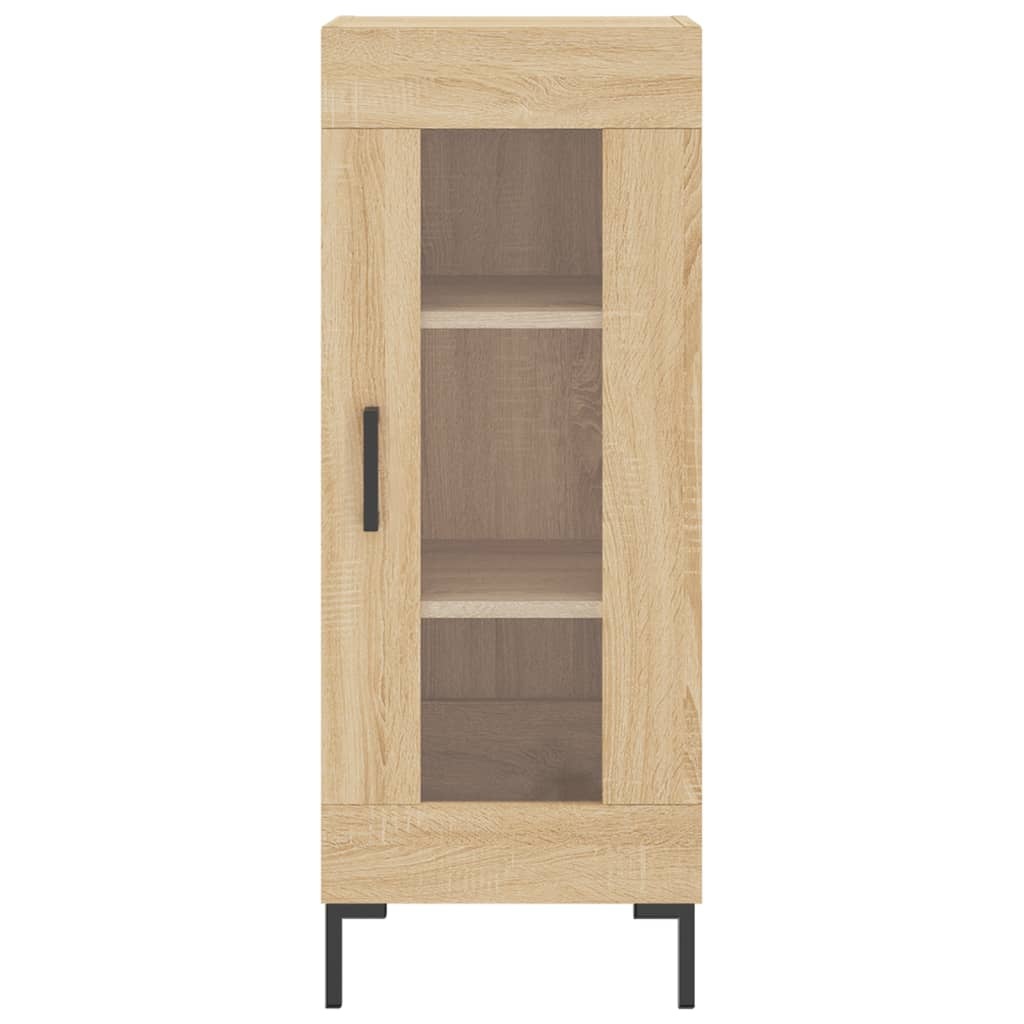 VidaXL Dressoir 34,5x34x90 cm bewerkt hout sonoma eiken