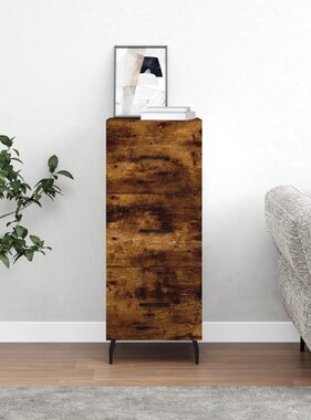 VidaXL Dressoir 34,5x34x90 cm bewerkt hout gerookt eiken