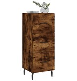 VidaXL Dressoir 34,5x34x90 cm bewerkt hout gerookt eiken