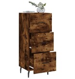 VidaXL Dressoir 34,5x34x90 cm bewerkt hout gerookt eiken
