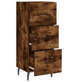 VidaXL Dressoir 34,5x34x90 cm bewerkt hout gerookt eiken