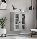 VidaXL Wandkast 69,5x34x90 cm grijs sonoma eikenkleurig