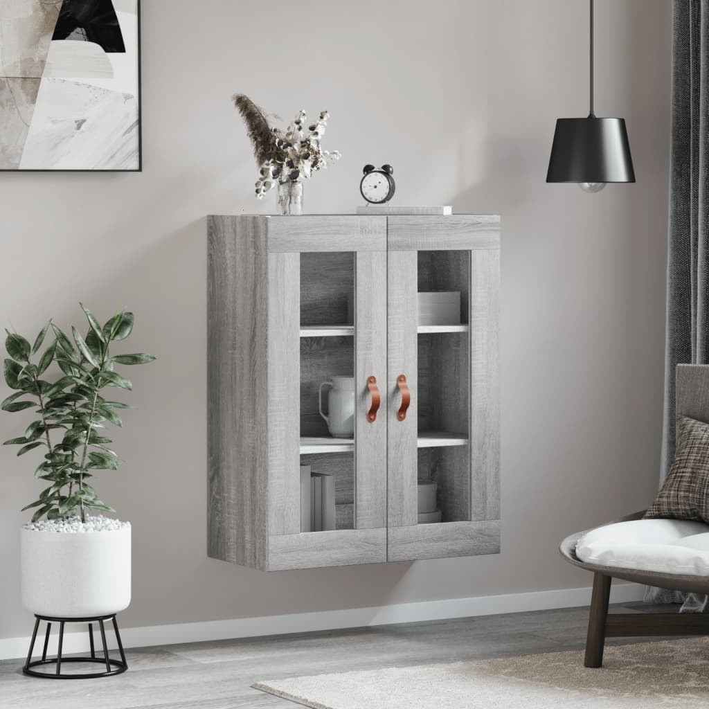 VidaXL Wandkast 69,5x34x90 cm grijs sonoma eikenkleurig