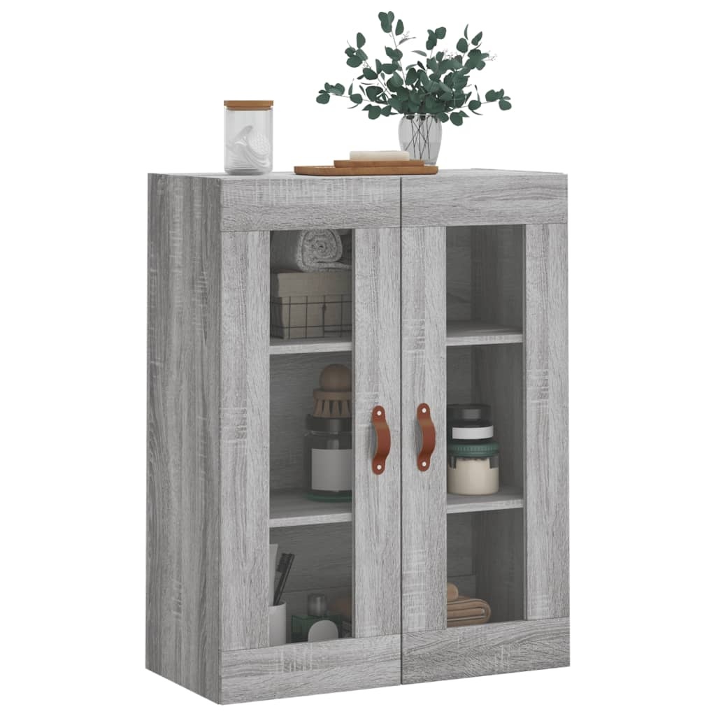 VidaXL Wandkast 69,5x34x90 cm grijs sonoma eikenkleurig