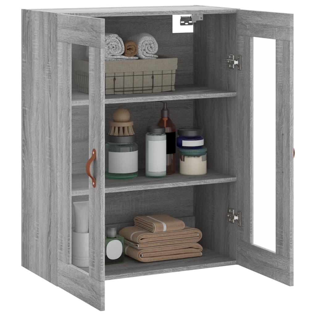 VidaXL Wandkast 69,5x34x90 cm grijs sonoma eikenkleurig