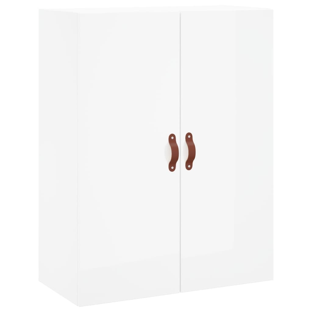 VidaXL Wandkast 69,5x34x90 cm hoogglans wit