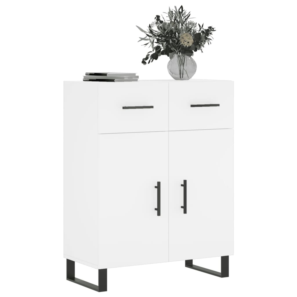 VidaXL Dressoir 69,5x34x90 cm bewerkt hout wit