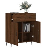 VidaXL Dressoir 69,5x34x90 cm bewerkt hout bruin eikenkleur