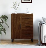 VidaXL Dressoir 69,5x34x90 cm bewerkt hout bruin eikenkleur