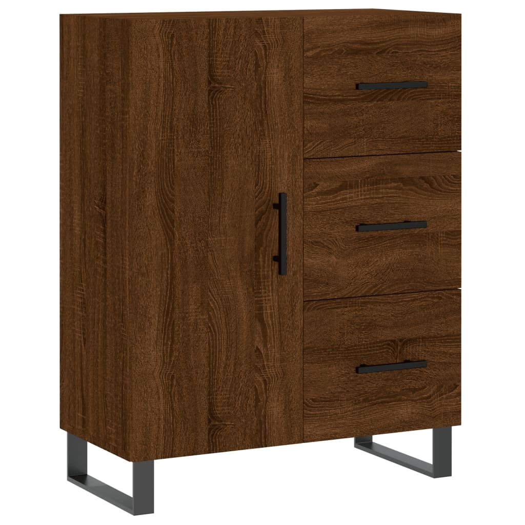 VidaXL Dressoir 69,5x34x90 cm bewerkt hout bruin eikenkleur
