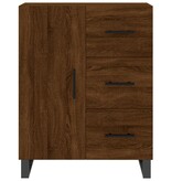 VidaXL Dressoir 69,5x34x90 cm bewerkt hout bruin eikenkleur