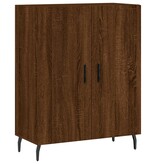 VidaXL Dressoir 69,5x34x90 cm bewerkt hout bruin eikenkleur