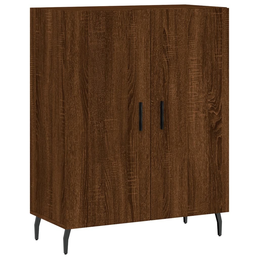 VidaXL Dressoir 69,5x34x90 cm bewerkt hout bruin eikenkleur