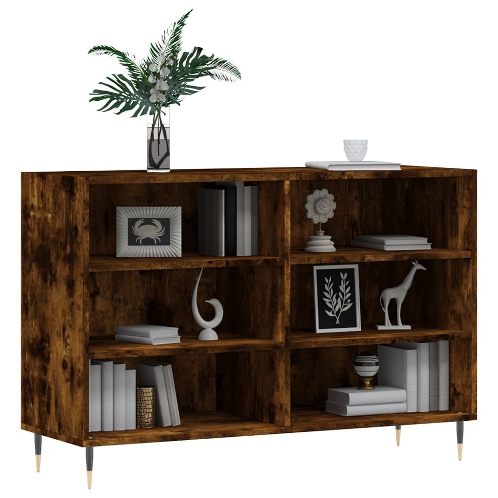 VidaXL Dressoir 103,5x35x70 cm bewerkt hout gerookt eikenkleurig
