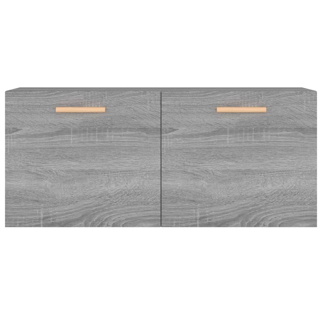 VidaXL Wandkast 80x35x36,5 cm bewerkt hout grijs sonoma eikenkleurig