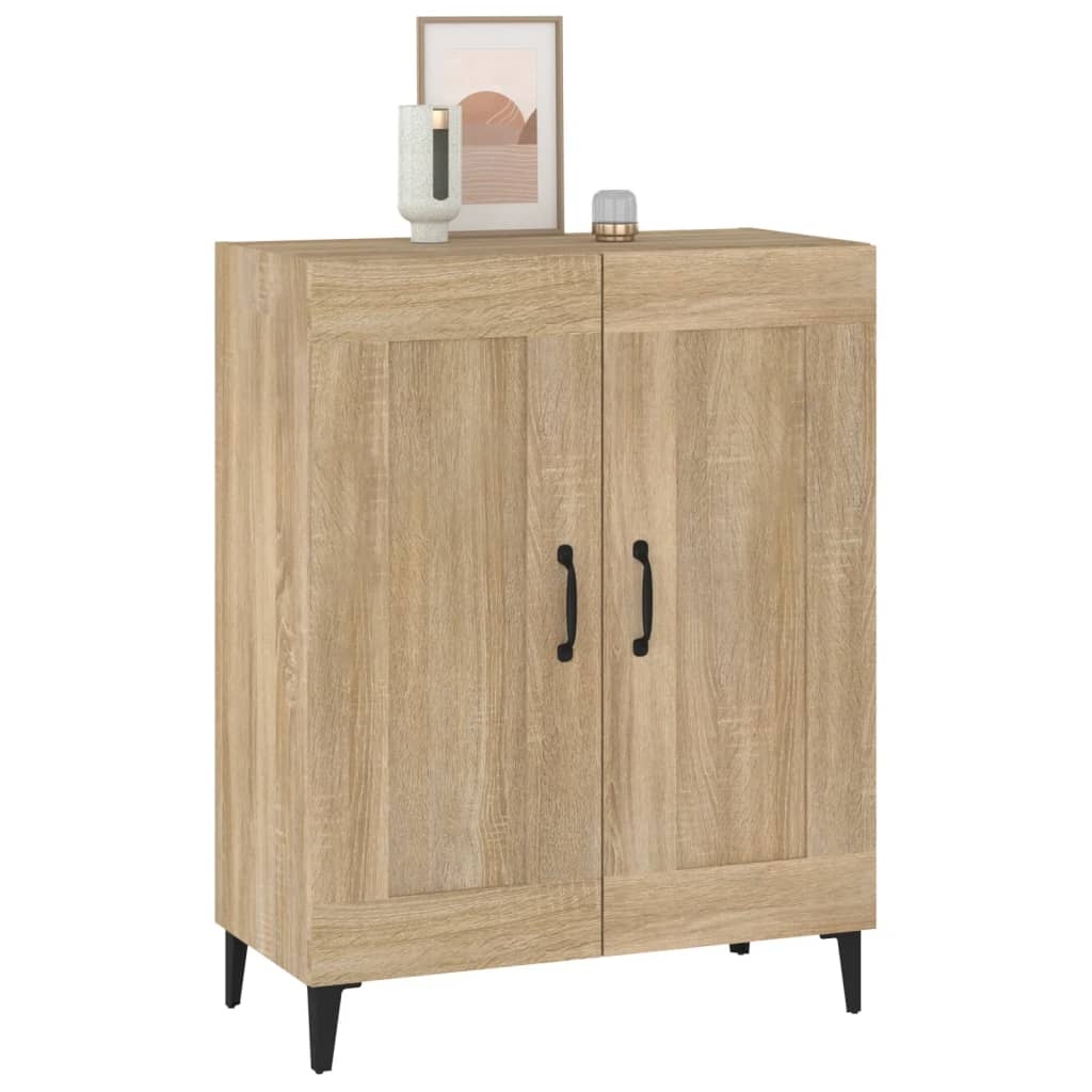 VidaXL Dressoir 69,5x34x90 cm bewerkt hout sonoma eikenkleurig