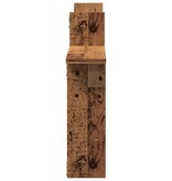 VidaXL Wandschappen 2 st 50x12x50 cm bewerkt hout oud houtkleurig