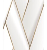 VidaXL Behang Geometric wit en goudkleurig