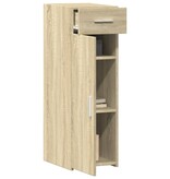 VidaXL Dressoir 30x42,5x93 cm bewerkt hout sonoma eikenkleurig