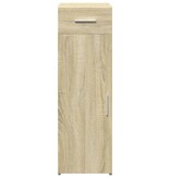 VidaXL Dressoir 30x42,5x93 cm bewerkt hout sonoma eikenkleurig
