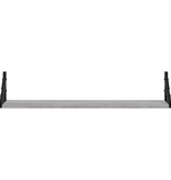 VidaXL Wandschappen 2 st 80x15x15,5 cm bewerkt hout grijs sonoma eiken