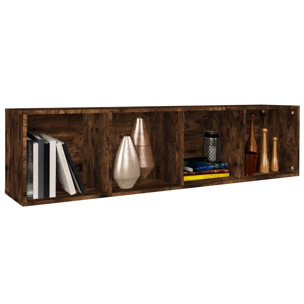 VidaXL Boekenkast / tv-meubel 36x30x143 cm bewerkt hout gerookt eiken