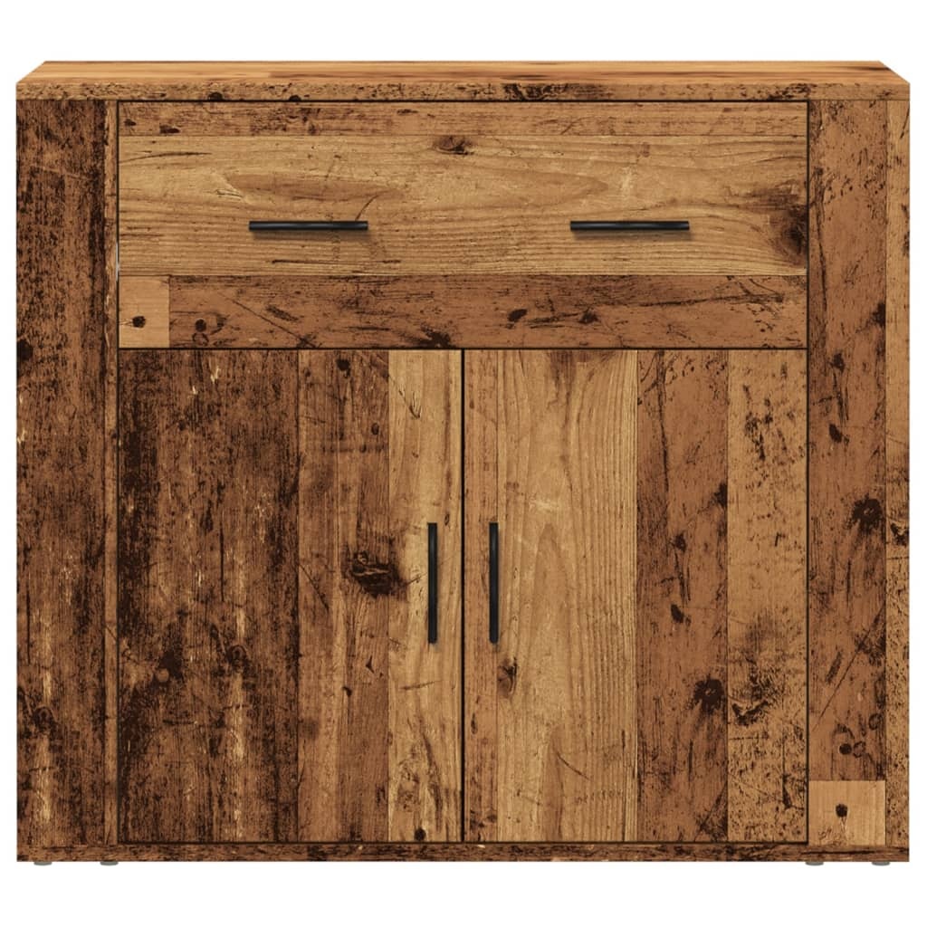 VidaXL Dressoir 80x33x70 cm bewerkt hout oud houtkleurig