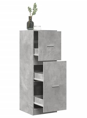 VidaXL Apothekerskast 40x41x118 cm bewerkt hout betongrijs
