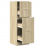 VidaXL Apothekerskast 40x41x118 cm bewerkt hout sonoma eikenkleurig