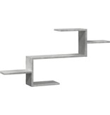 VidaXL Wandschap 104x15x49 cm bewerkt hout betongrijs