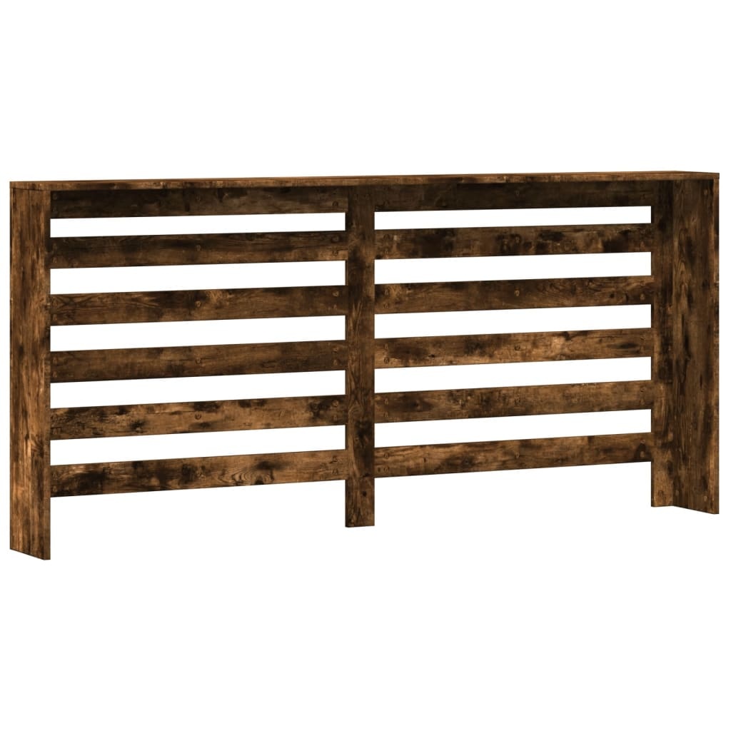 VidaXL Radiatorombouw 175x20x82 cm bewerkt hout gerookt eikenkleurig