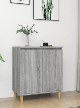 VidaXL Dressoir 60x35x70 cm bewerkt hout grijs sonoma eikenkleurig