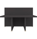 VidaXL Salontafel 111,5x50x33 cm bewerkt hout grijs