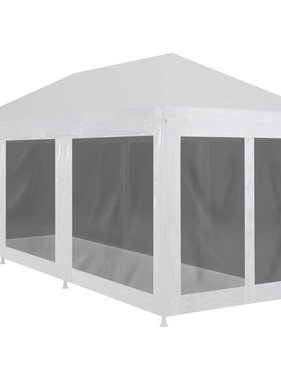 VidaXL Partytent met 8 mesh zijwanden 9x3 m