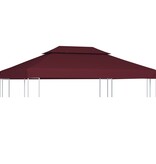VidaXL Prieeldak 2-laags 310 g/m² 4x3 m bordeaux
