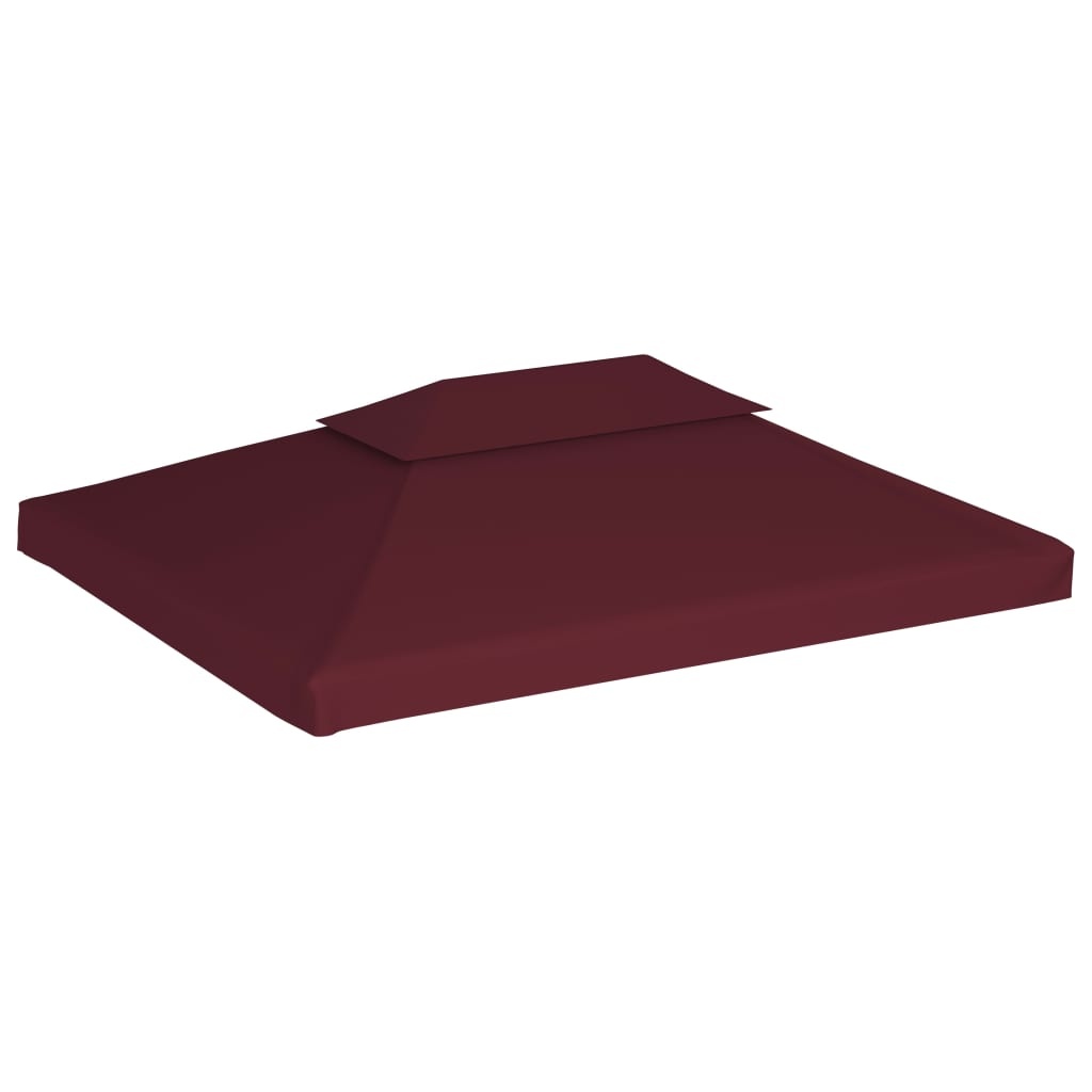 VidaXL Prieeldak 2-laags 310 g/m² 4x3 m bordeaux