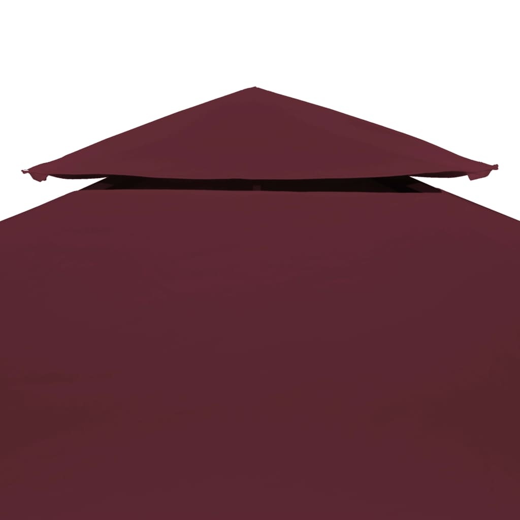 VidaXL Prieeldak 2-laags 310 g/m² 4x3 m bordeaux