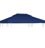 VidaXL Prieeldak 2-laags 310 g/m² 4x3 m blauw