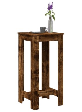 VidaXL Bartafel 51x50x103,5 cm bewerkt hout gerookt eikenkleur