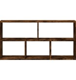 VidaXL Wandschap 100x25x50 cm bewerkt hout gerookt eikenkleurig