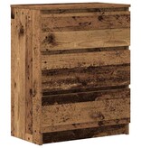 VidaXL Dressoir 60x35x76 cm bewerkt hout oud houtkleurig