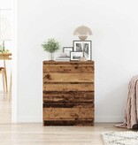 VidaXL Dressoir 60x35x76 cm bewerkt hout oud houtkleurig